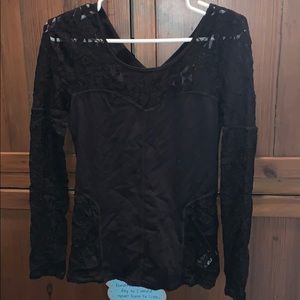 NWT Free People Long Sleeve M Lace